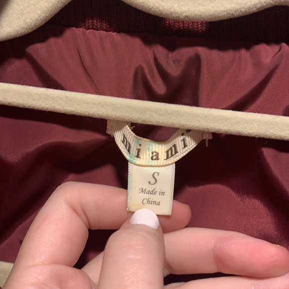 Maroon with Brown & Gold Accents Vest - Picture 3 of 4